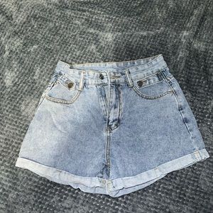 Denim jean shorts